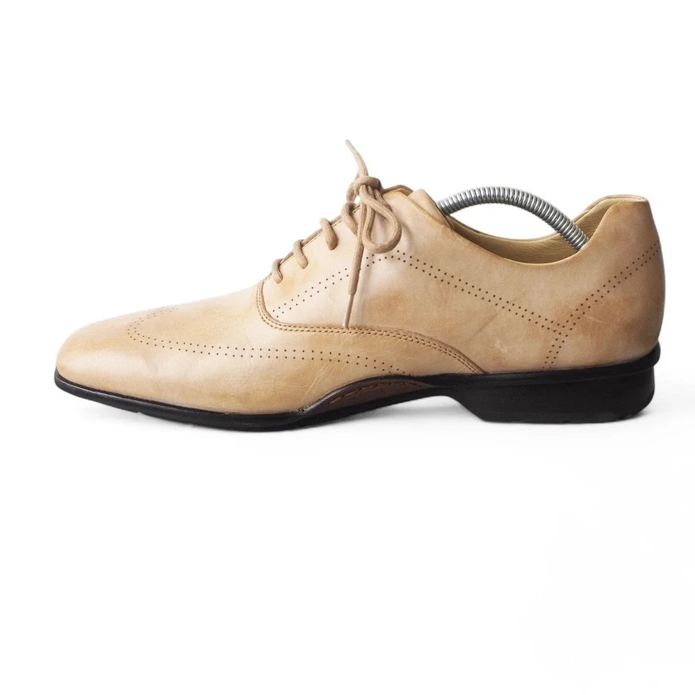 I-Travel by Rockport Upson Wingtip Derby‎ Oxfords  Men's 11/45 Sand Beige